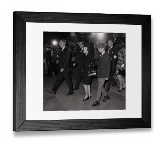 Framed Print : Rose And Robert (Jr) Kennedy Leave Servi Framed Print : Rose And Robert (Jr) Kennedy Leave Servi