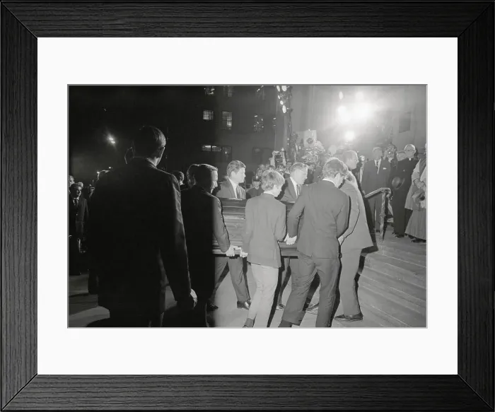 Framed Print : Family Carrying Robert Kennedy's Casket Framed Print : Family Carrying Robert Kennedy's Casket