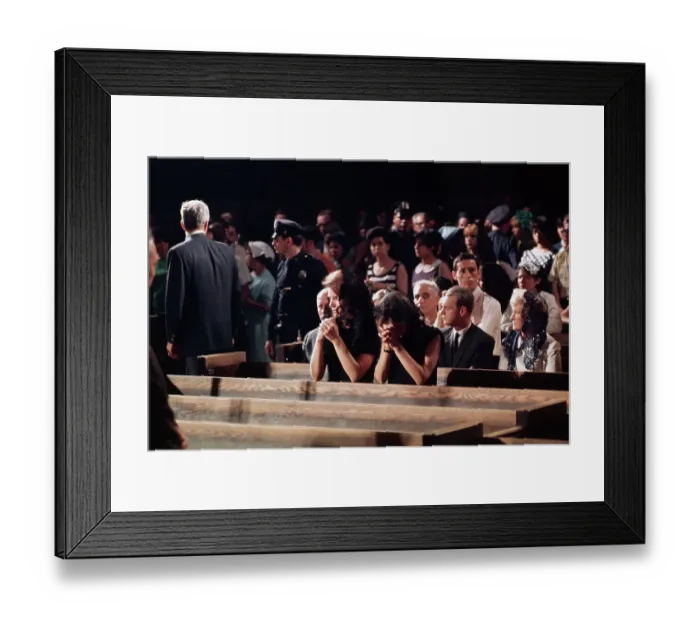 Framed Print : Jackie Kennedy and Princess Lee Radziwill Praying Framed Print : Jackie Kennedy and Princess Lee Radziwill Praying