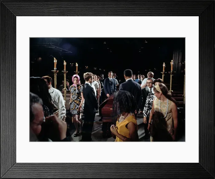 Framed Print : Mourners Passing Coffin Of Robert F Kennedy Framed Print : Mourners Passing Coffin Of Robert F Kennedy
