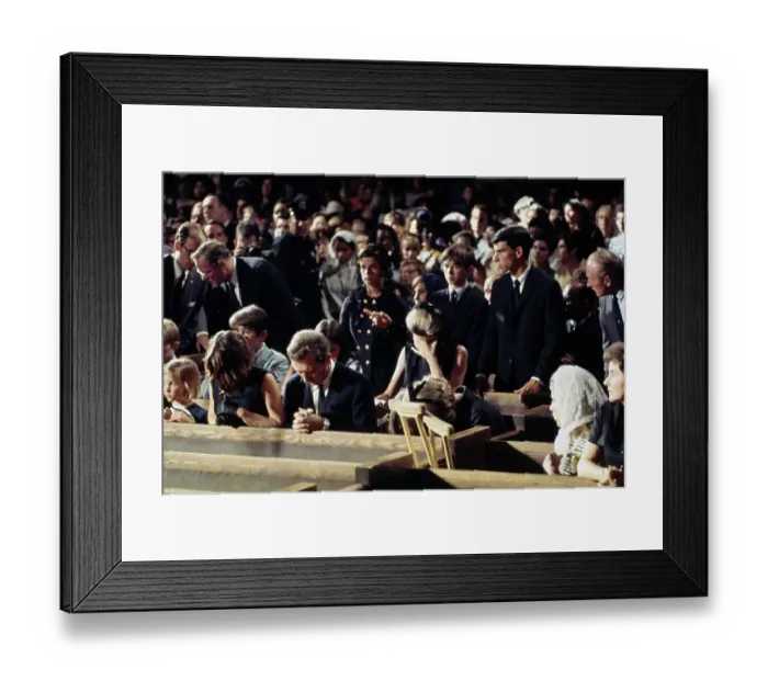 Framed Print : Mourners At Robert F Kennedy Wake Framed Print : Mourners At Robert F Kennedy Wake