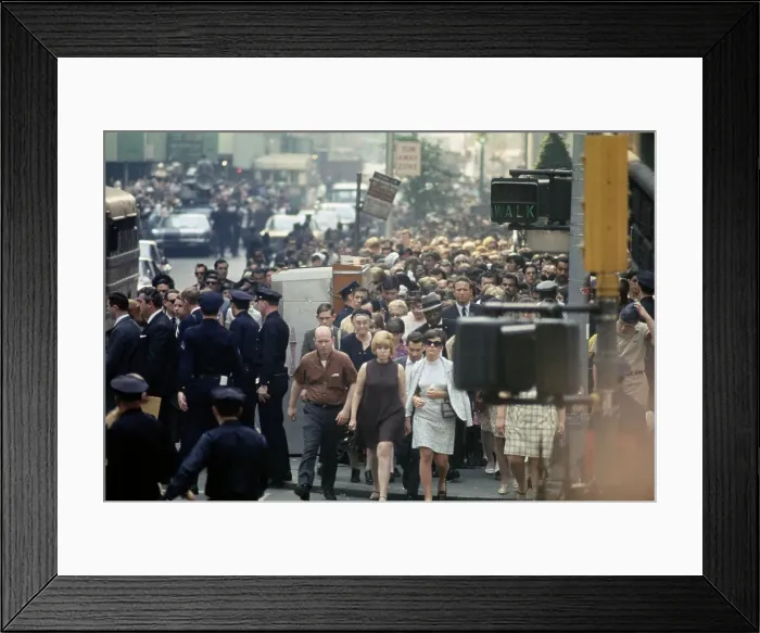 Framed Print : Crowd Of Mourners Framed Print : Crowd Of Mourners