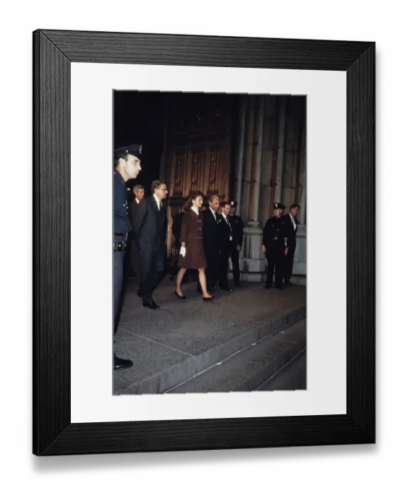 Framed Print : Jackie Kennedy Leaving St Patrick's Cathedral Framed Print : Jackie Kennedy Leaving St Patrick's Cathedral