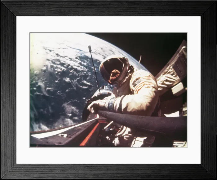 Framed Print : Astronaut Performing Stand Up Extra-Vehicluar Activity Framed Print : Astronaut Performing Stand Up Extra-Vehicluar Activity