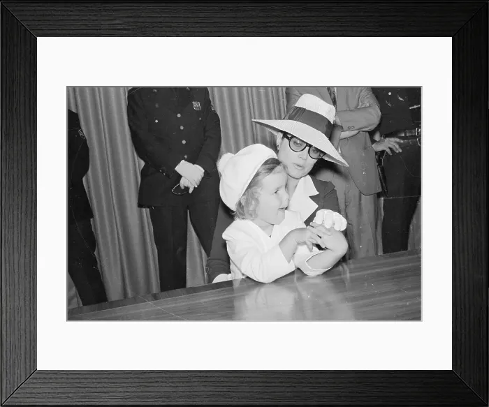 Framed Print : Princess Stephanie and Princess Grace Framed Print : Princess Stephanie and Princess Grace