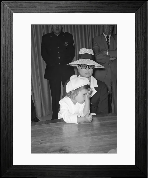 Framed Print : Princess Stephanie and Princess Grace Framed Print : Princess Stephanie and Princess Grace