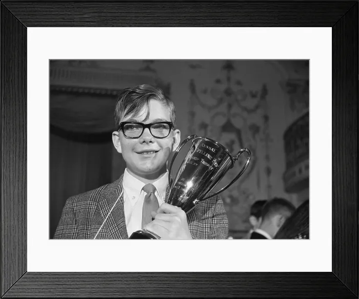 Framed Print : Winner of 1968 National Spelling Bee
