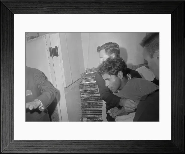 Framed Print : Security Men Holding Sirhan Sirhan Framed Print : Security Men Holding Sirhan Sirhan