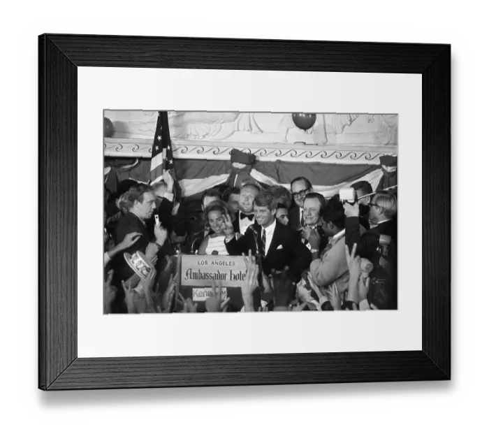 Framed Print : Robert F. Kennedy Shortly Before Assassination Framed Print : Robert F. Kennedy Shortly Before Assassination