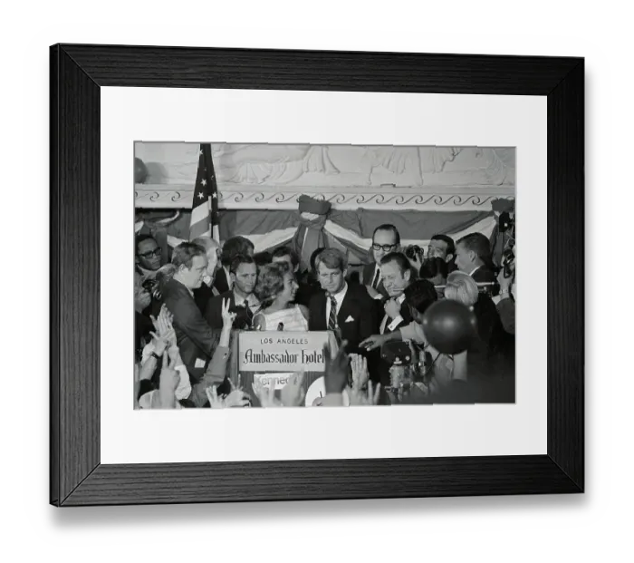 Framed Print : Robert F. Kennedy Amongst Supporters Framed Print : Robert F. Kennedy Amongst Supporters