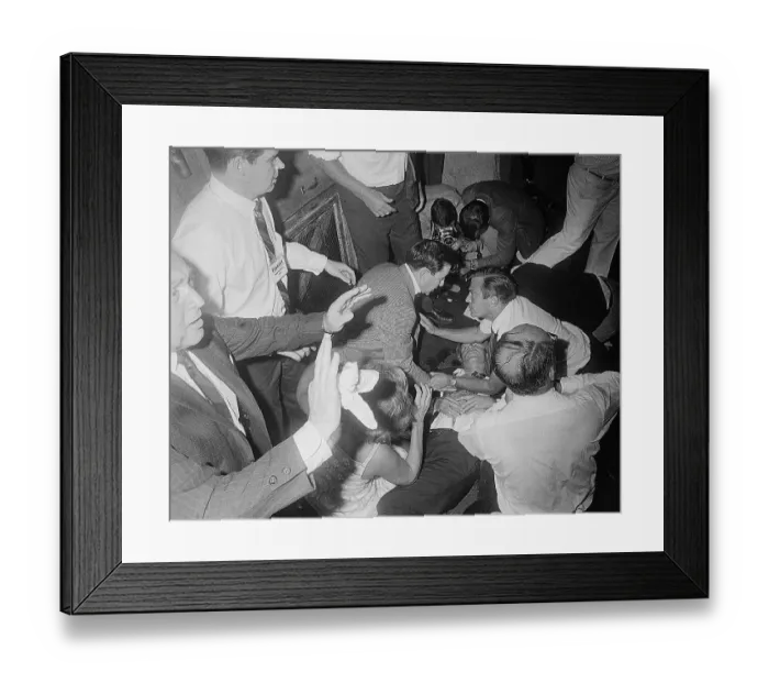 Framed Print : Robert Kennedy Lying on Floor Framed Print : Robert Kennedy Lying on Floor