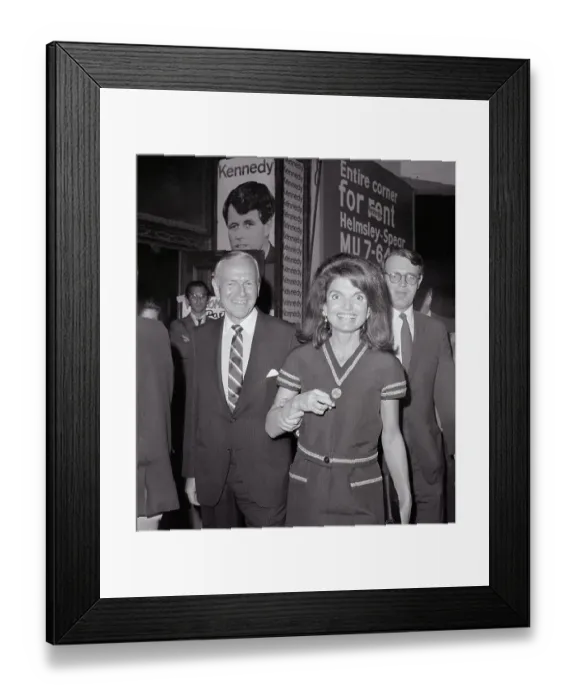 Framed Print : Jacqueline Kennedy And Ros Gilpatrick