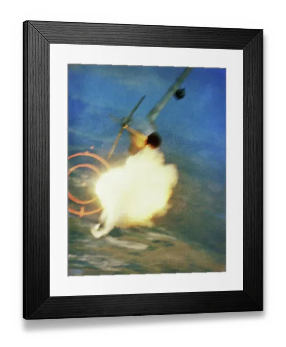 Framed Print : Wing of MIG-17 Exploding Framed Print : Wing of MIG-17 Exploding