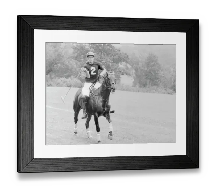 Framed Print : Steve McQueen Playing Polo Framed Print : Steve McQueen Playing Polo