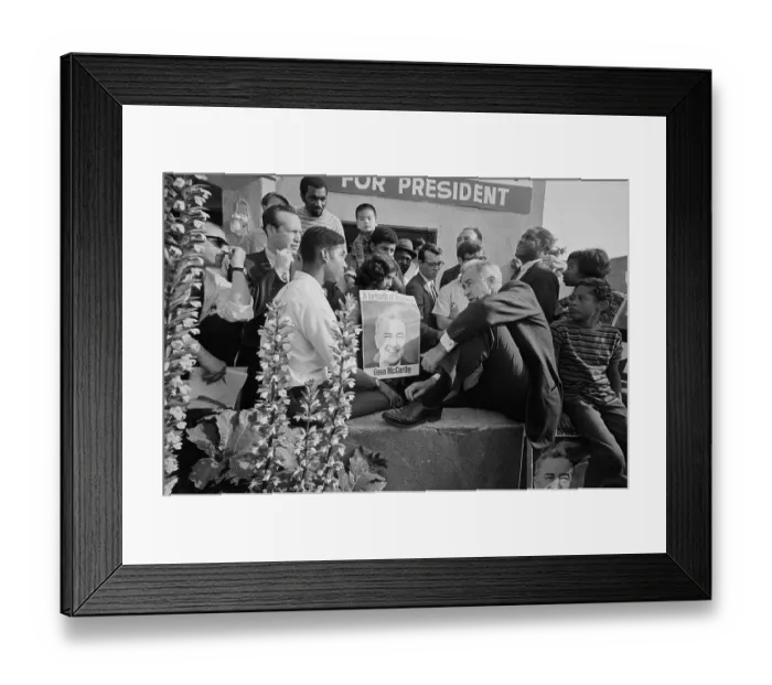 Framed Print : Mccarthy Visits Watts Framed Print : Mccarthy Visits Watts