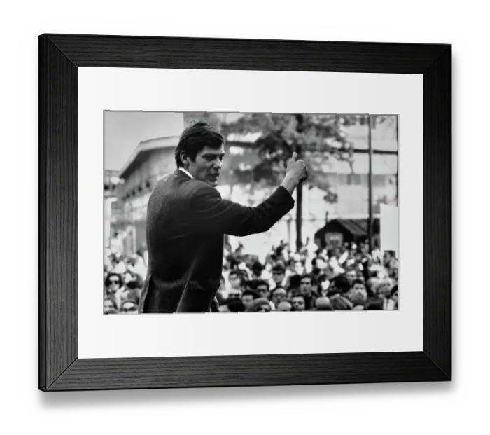 Framed Print : Student Leader Jacques Sauvageot Framed Print : Student Leader Jacques Sauvageot