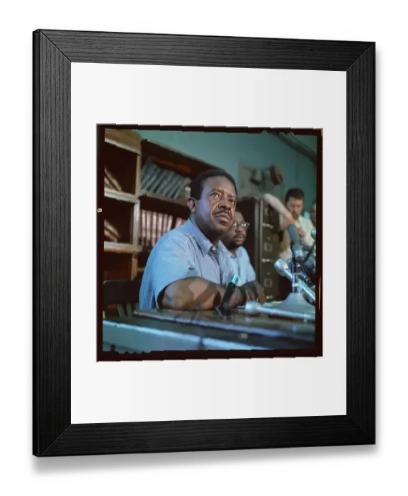 Framed Print : Reverend Ralph Abernathy at Press Conference Framed Print : Reverend Ralph Abernathy at Press Conference