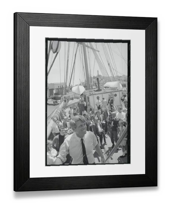 Framed Print : Robert F. Kennedy Walking Ship on Fisherman's Wharf Framed Print : Robert F. Kennedy Walking Ship on Fisherman's Wharf