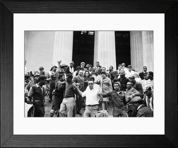 Framed Print : Memorial Service For Dr. Martin Luther King