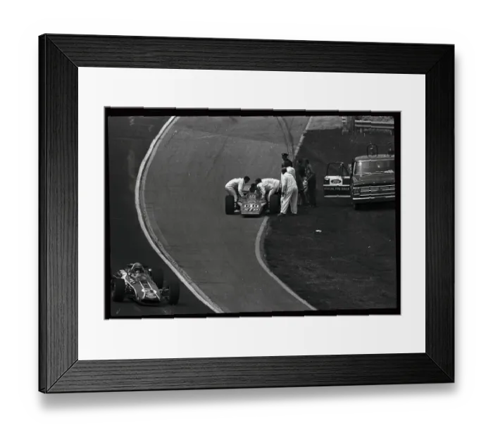 Framed Print : Bobby Unser Passing Joe Leonard Framed Print : Bobby Unser Passing Joe Leonard
