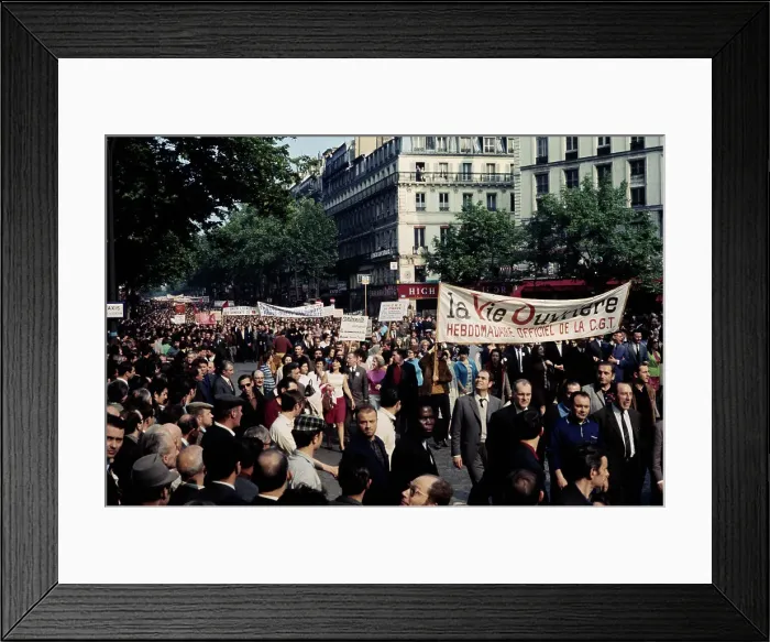Framed Print : Protestors In Paris Framed Print : Protestors In Paris