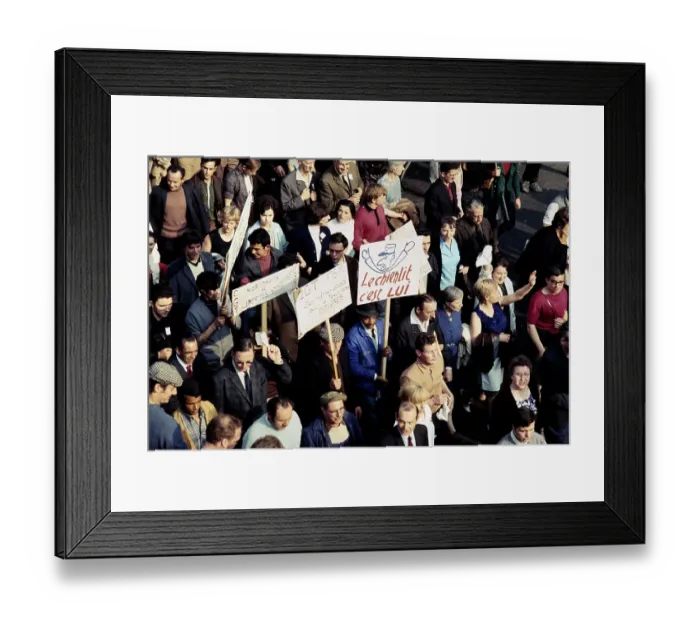 Framed Print : Protestors In Paris Framed Print : Protestors In Paris