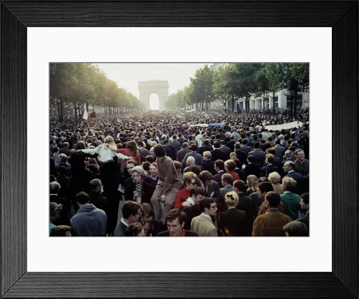 Framed Print : Protestors In Paris Framed Print : Protestors In Paris