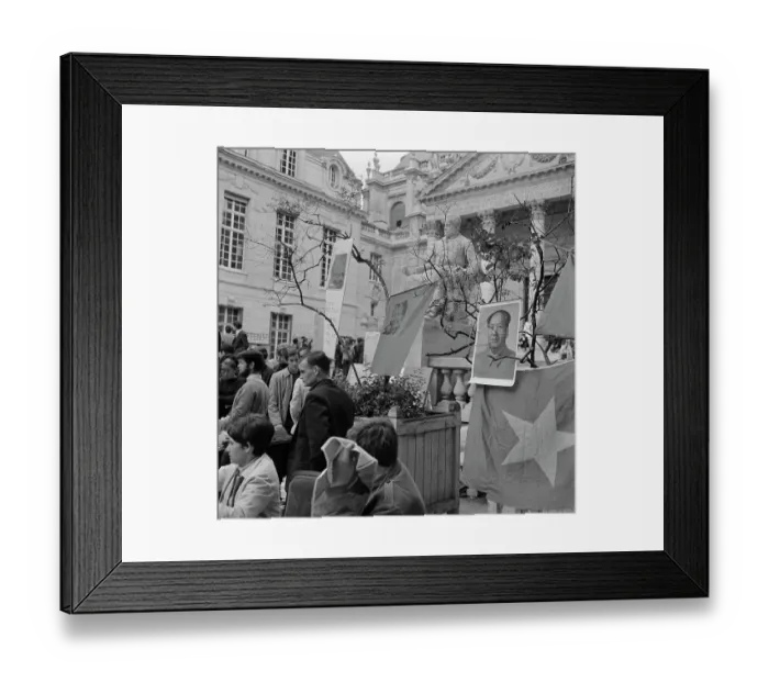 Framed Print : Pro-Communist Protest on Sorbonne Campus Framed Print : Pro-Communist Protest on Sorbonne Campus