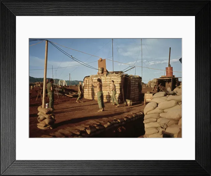 Framed Print : Bucketball At Khe Sanh Combat Base Framed Print : Bucketball At Khe Sanh Combat Base