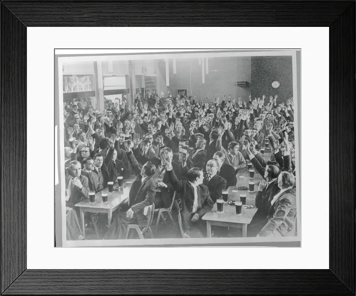 Framed Print : British Working Men's Club Votes In an All-White Policy 1968 Framed Print : British Working Men's Club Votes In an All-White Policy 1968