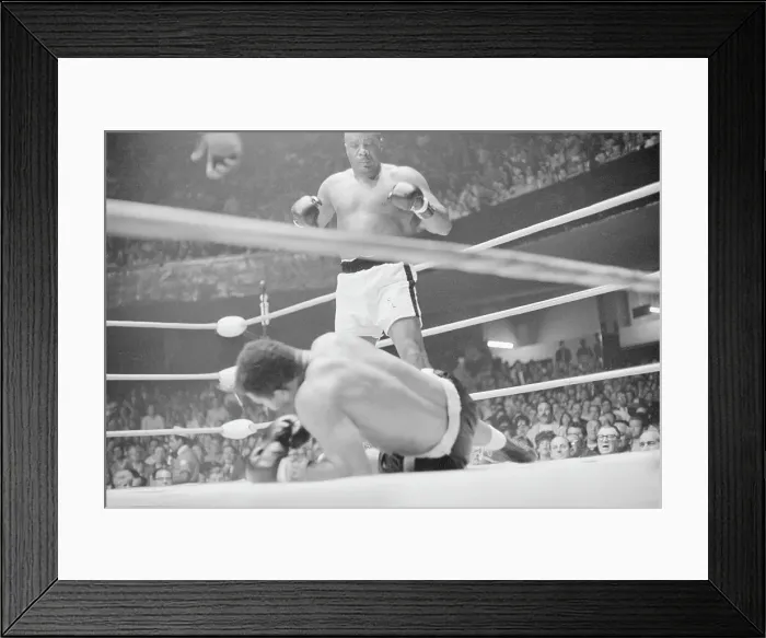 Framed Print : Sonny Liston Standing Over Billy Joiner Framed Print : Sonny Liston Standing Over Billy Joiner