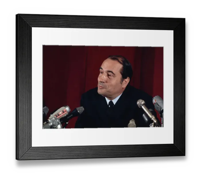 Framed Print : Portrait of Francois Mitterrand Framed Print : Portrait of Francois Mitterrand