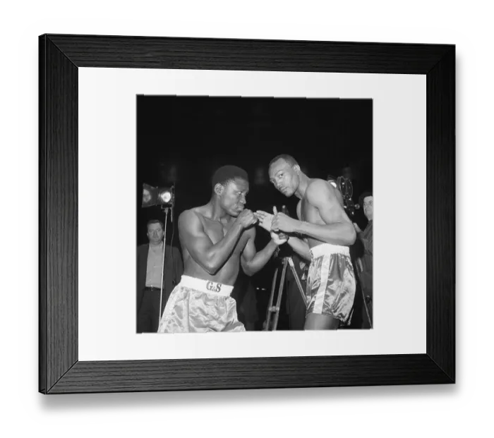 Framed Print : Dick Tiger And Bob Foster Spar