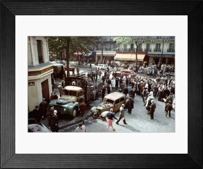 Framed Print : Latin Quarter After Student Riots Framed Print : Latin Quarter After Student Riots