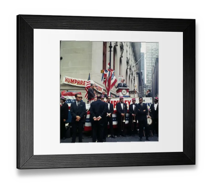 Framed Print : Hubert Humprey Making a Speech Framed Print : Hubert Humprey Making a Speech