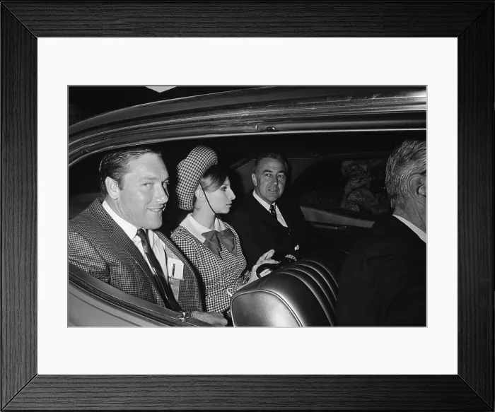 Framed Print : Streisand, Mccarthy Leaving Newman'S Hou Framed Print : Streisand, Mccarthy Leaving Newman'S Hou