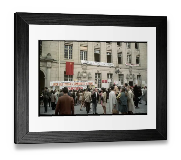 Framed Print : Communist Student Demonstration Framed Print : Communist Student Demonstration