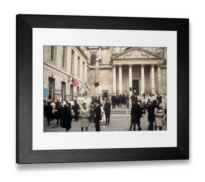 Framed Print : Students Demonstrate at Sorbonne Framed Print : Students Demonstrate at Sorbonne