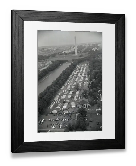 Framed Print : Aerial View of Resurrection City Framed Print : Aerial View of Resurrection City