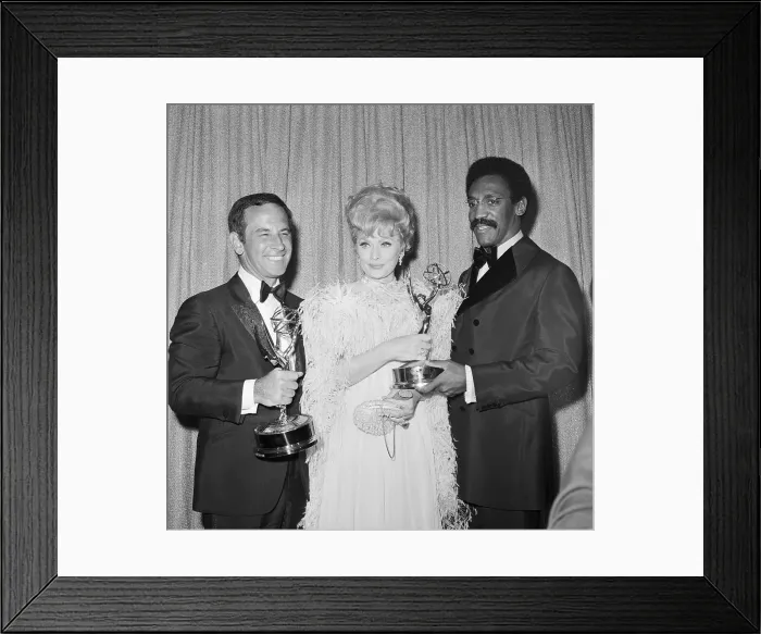 Framed Print : Don Adams, Lucille Ball and Bill Cosby