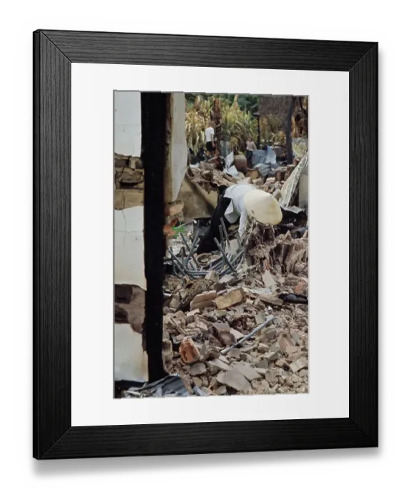 Framed Print : War Damage In Cholon, Saigon Framed Print : War Damage In Cholon, Saigon
