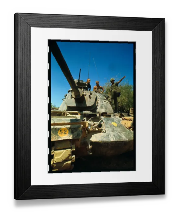 Framed Print : Charles Robb With His Marine Company Framed Print : Charles Robb With His Marine Company