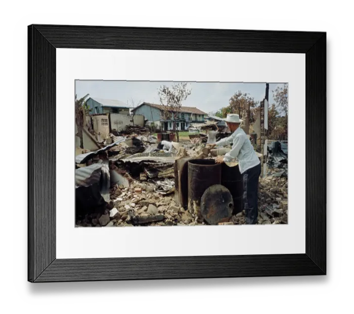 Framed Print : War Damage In Cholon, Saigon Framed Print : War Damage In Cholon, Saigon