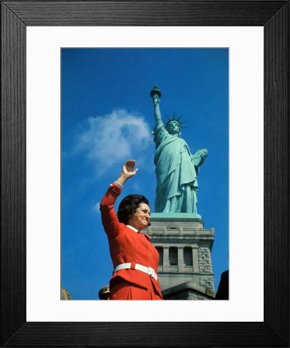 Framed Print : Mrs. Lyndon B. Johnson Waving Framed Print : Mrs. Lyndon B. Johnson Waving