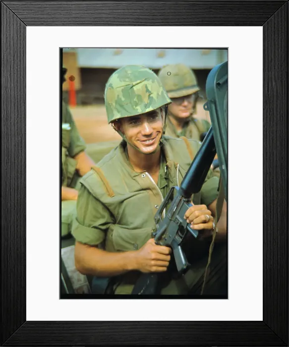 Framed Print : Portrait of Marine Captain Charles Robb Framed Print : Portrait of Marine Captain Charles Robb
