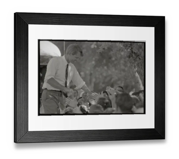Framed Print : Bobby Kennedy on Presidential Campaign Trail