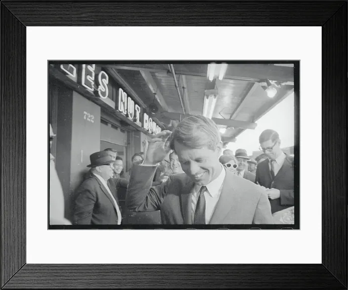 Framed Print : Robert F. Kennedy With His Hand to His Head Framed Print : Robert F. Kennedy With His Hand to His Head