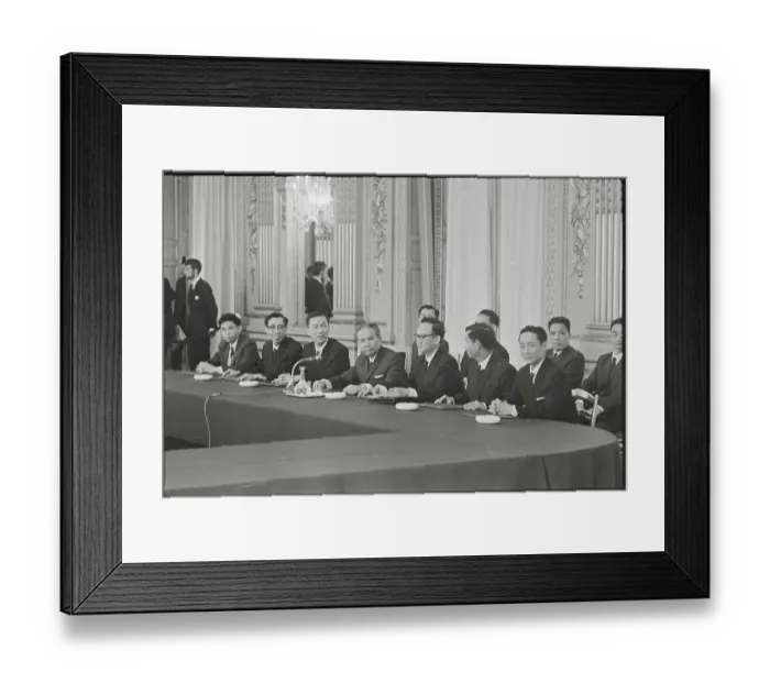 Framed Print : North Vietnamese Delegation Framed Print : North Vietnamese Delegation