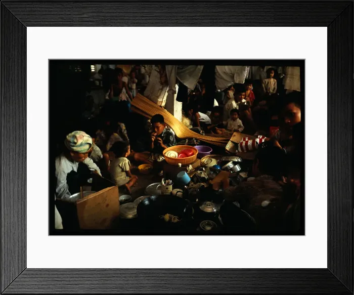 Framed Print : Vietnamese Refugees Framed Print : Vietnamese Refugees