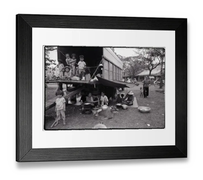 Framed Print : Vietnamese Find Temporary Shelter Framed Print : Vietnamese Find Temporary Shelter